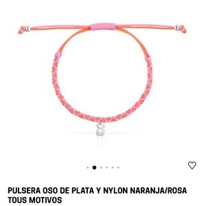 Pink and Orange Braided Bracelet